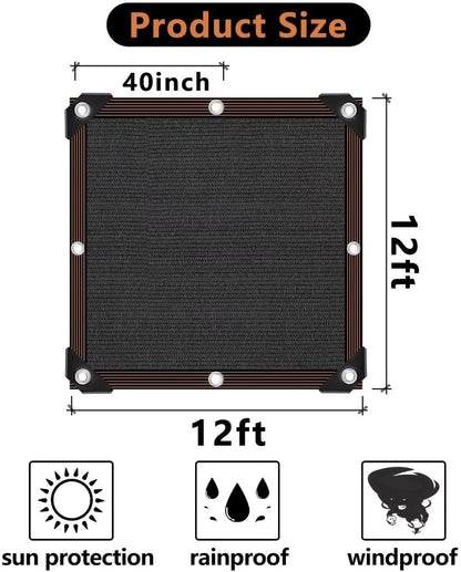 Shade Cloth - 70-90% Sunblock Net for Garden Patio,Shade Sails for Plants Greenhouse Outdoor Pergola Lawn Swimming Sun Shade Cloths for Kennel Chicken Coop Easier to Hang Shade Net Cover…