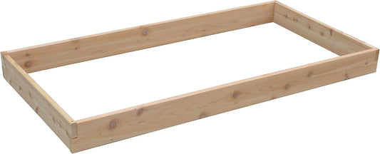 Red Cedar Wood Raised Vegetable Garden Bed - Amish Made in USA (5.5" Raised Bed, Unfinished)