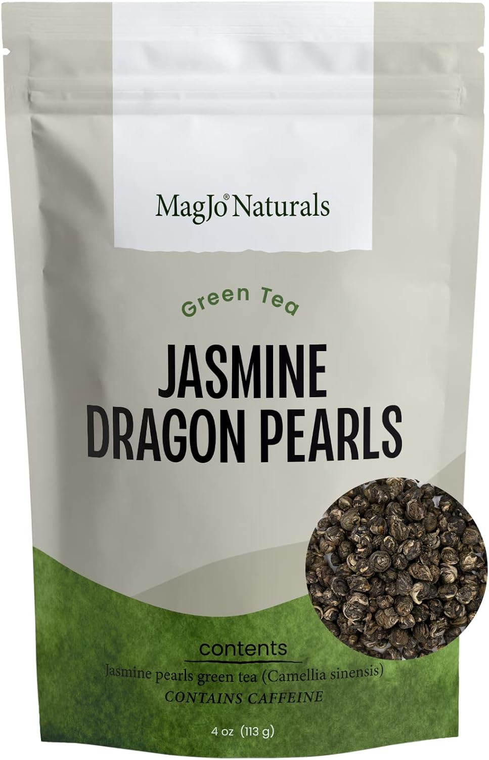 MagJo Jasmine Dragon Pearls, Rolled Green Tea 4 oz
