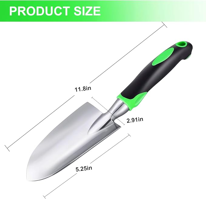 Kynup Garden Tools, Pitchforks, Garden Tools, Weeder Aluminum with Soft Rubberized Non-Slip Handle, Durable Garden Hand Tools Garden Gifts for Men Women