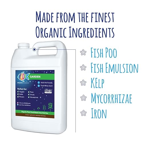 FOOP Garden - Organic Liquid Plant Food Made from Fish Manure (with Fresh Minty Scent) | Fish Fertilizer Alternative Perfect for Veggies, Herbs, Flowers,Trees,Shrubs | Kid&Pet Friendly (1G, 2 Pack)
