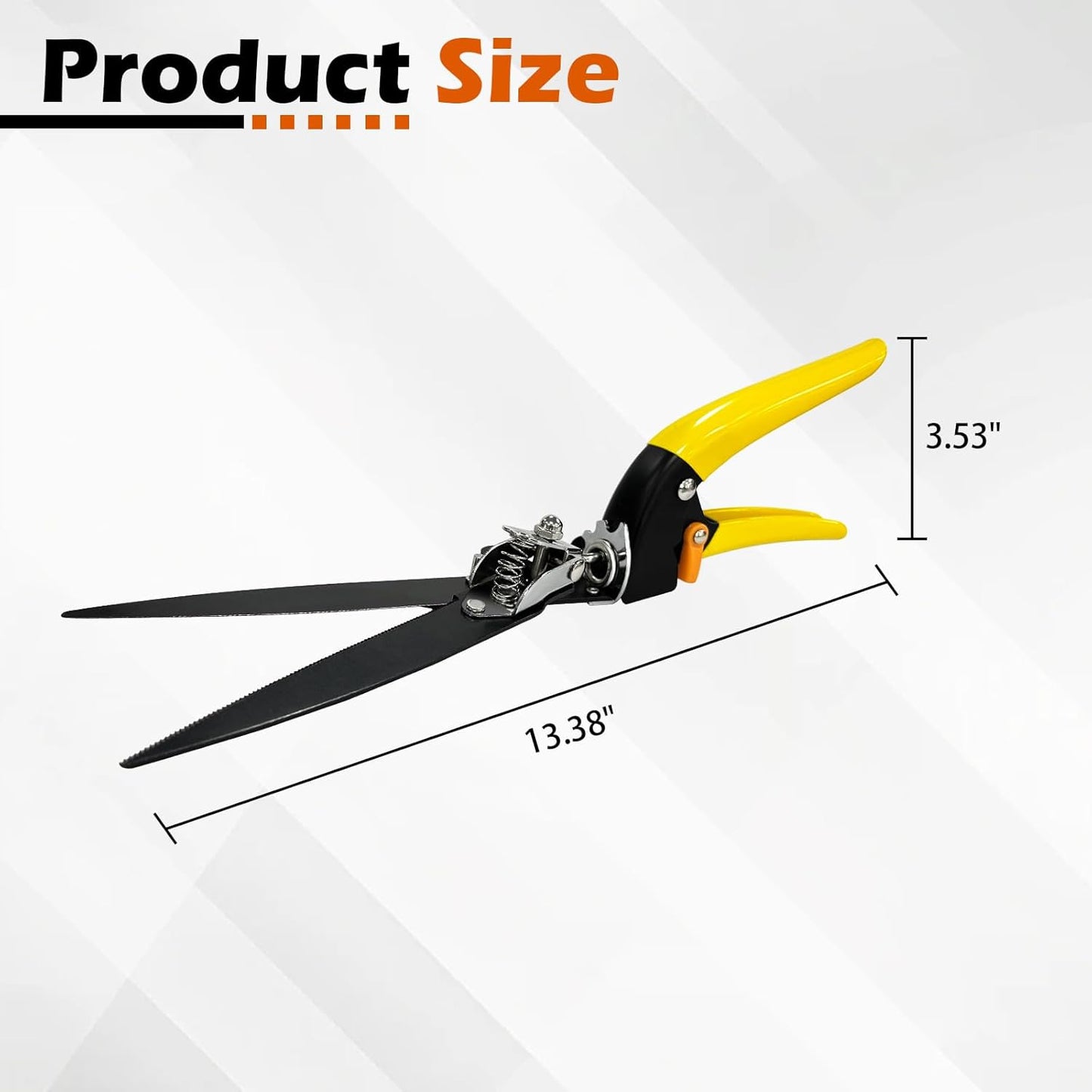 Upgraded Grass Shears, Grass Trimming Shears, Hand Grass Clippers, Gardening Scissors for Garden, Lawn Edges