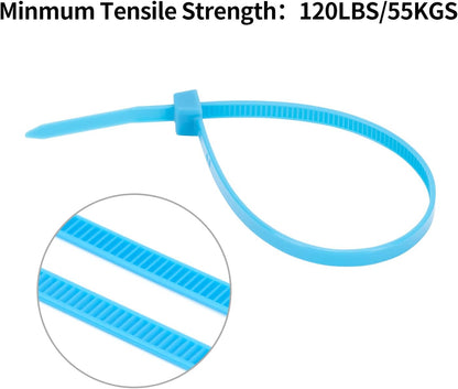 XINGO 100 PCS 12 inch Cable Zip Ties Heavy Duty,120 lbs Tensile Strength, Self-Locking Premium Nylon Zip Ties for Indoor and Outdoor Use (Purple)