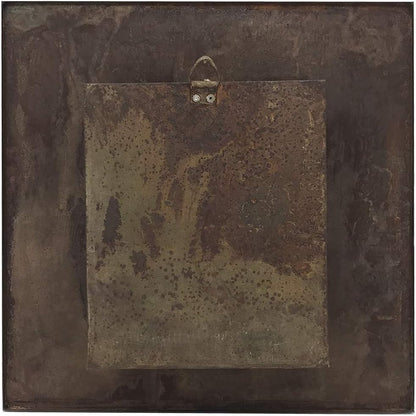 Modern Home Living Wall Galvanized Steel/Zinc Succulent Planter (Rust Zinc, 4 Pocket)