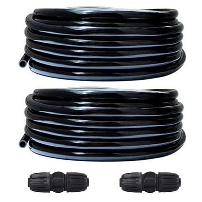 Drip Irrigation Kit 64ft 5/16“ID Inche Pipe Solutions for Large Gardens with Low Water Pressure Away from The Water Source