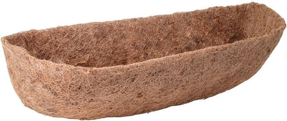 30 inch Replaceable Coco Liner for Railing Basket Horse Trough Coco Liner for Window Box, Coco Liner for Fence Flower Baskets 100% Natural Coir Liners for Basket(30 in / 4Pcs)