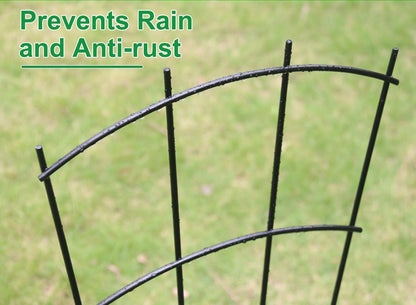 4 Pack 32'' Trellis for Potted Plants, Metal Garden Trellis for Climbing Plants Outdoor, Indoor Plant Trellis Black Coated Flower Pot Trellis for Climbing Plants Houseplants Vine Ivy