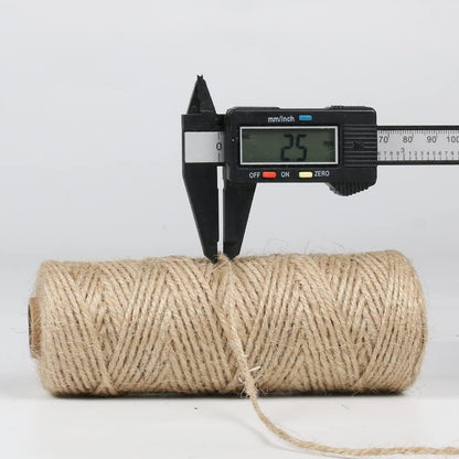 PerkHomy Garden Twine Strong Natural Jute 328 Feet Long Brown Twine for Gardening Tomato Climbing Plant Tie Floristry Crafts Gift Wrapping Packing Decor (Brown 2.5mm * 328feet)