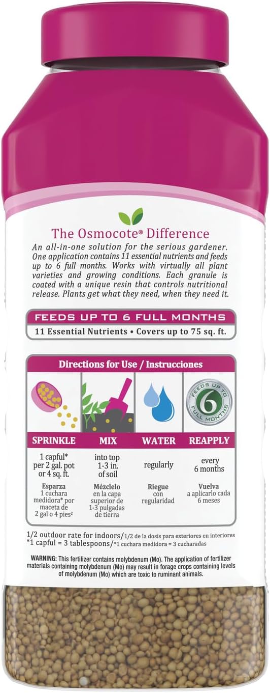 Osmocote Smart-Release Plant Food Plus Outdoor & Indoor₁, Granular Fertilizer with 11 Essential Nutrients, 2 lbs.