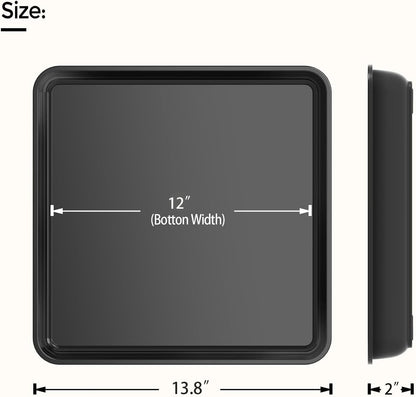WAYNHUI Square Plant Saucer 6/8/10/12/14/16/18/20inches Square Plastic Basin Tray Large/Small Water Receiving Tray