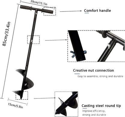Compost Turner Aerator,Compost Stirrer Tool for Outdoor Composting Manual Compost Bin Aerator Rotating Aerator Soil Tiller