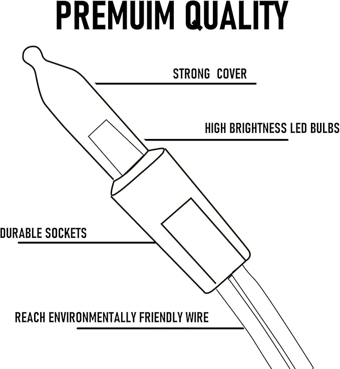 Dazzle Bright Battery Operated 50 LED Mini String Lights (Purple & Orange, 1 Pack)