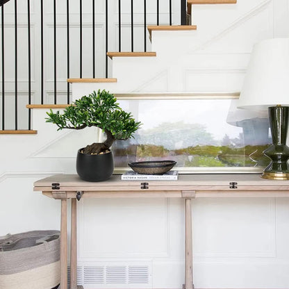 Artificial Bonsai Tree Juniper Faux Plants Indoor Fake Plants Decor with Ceramic Pots for Home Table Office Desk Bathroom Shelf Bedroom Living Room Farmhouse Decorations