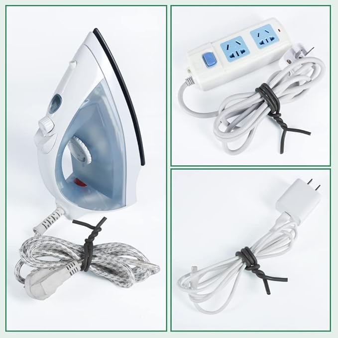 Tenn Well 5mm Plant Ties, 32 Feet Soft Garden Wire Ties for Tomato Plants, Climbing Roses and Cucumbers (2PCS X 16 Feet, Black)