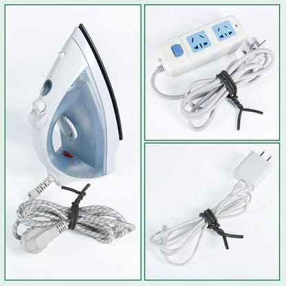 Tenn Well 5mm Plant Ties, 32 Feet Soft Garden Wire Ties for Tomato Plants, Climbing Roses and Cucumbers (2PCS X 16 Feet, Black)