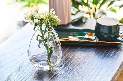 Kingbuy Wall Hanging Propagation Station Glass Plant Terrarium Container Egg Shape for Propagating Hydroponic Plants Home Office Garden Decor Wedding, 4 Pack