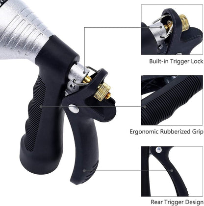 GREEN MOUNT Water Hose Nozzle Spray Nozzle, Metal Garden Hose Nozzle with Adjustable Spray Patterns, Perfect for Watering Plants, Washing Cars and Showering Pets