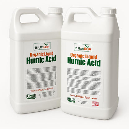 Humic Acid - Organic Liquid Humic Concentrate with Fulvic Acid - (5 Gallon Drum) - Multi-Purpose Soil Conditioner - Suitable for Gardens, Lawns, Houseplants & Trees