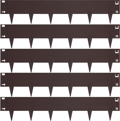 5 Pack Steel Landscape Edging,Metal Landscape Edging 40 Inch Strips, Metal Garden Edging 8 inch Depth, Steel Edging for Landscaping