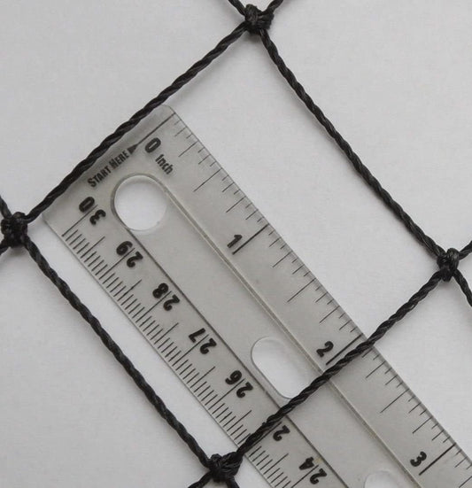 Poultry Netting 1" or 2" Mesh Heavy Knotted Nets Aviary Gamefowl Quail Chicken Bird Block Net Long Lasting Break/Burst 85/245 lb Polyethylene 8-10 Year Lifespan (12.5' X 150', 2)