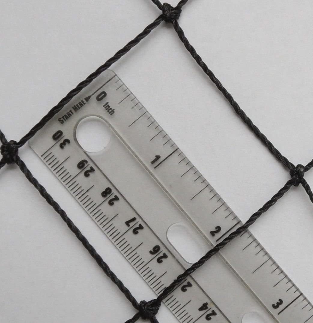 Poultry Netting 1" or 2" Mesh Heavy Knotted Nets Aviary Gamefowl Quail Chicken Bird Block Net Long Lasting Break/Burst 85/245 lb Polyethylene 8-10 Year Lifespan (25' X 100', 1)