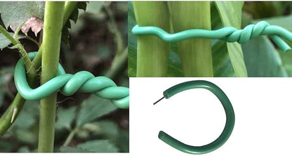 UM24 Soft Twist Ties – 32 FT (10M) Length Soft Rubber-Coated Multi Purpose Garden Flexible Tie Plant Wire