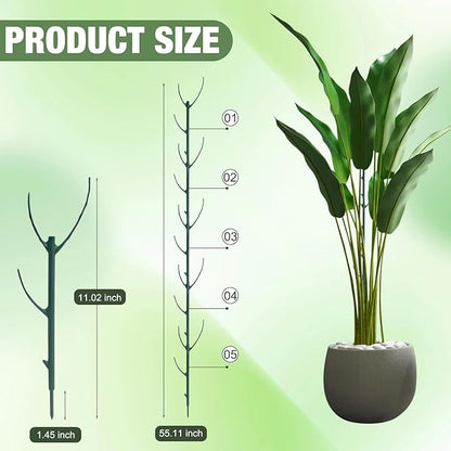 10 Pack Stackable Monstera Plant Support, Climbing Plant Support Structures, Garden Plant Support Stakes for Indoor Outdoor Plants, Plant Holder Stick Moss Pole for Support Tall Potted Plants