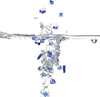 Mr. Fireglass 10 Pounds Fire Glass - 1/4 Inch High Luster Reflective Tempered Glass Rocks for Fireplace Fire Pit Table and Landscaping, Cobalt Blue