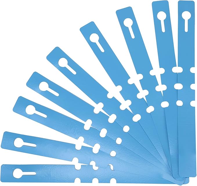 200 Pcs Blue Plastic Plant Tags with a Marker Pen, Wrap Around Hanging Tree Tags Nursery Garden Labels Waterproof Nursery Garden Stakes, 2x20cm