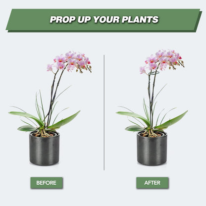 Joyhalo 20 Pack Plant Support Stakes 36 Inches, Plant Stakes, Flower Stakes with 24 Twist Ties, Garden Sticks for Plants Hibiscus, Sunflower, Red Hot Poker, Hydrangea, Tomato, Sapling Etc