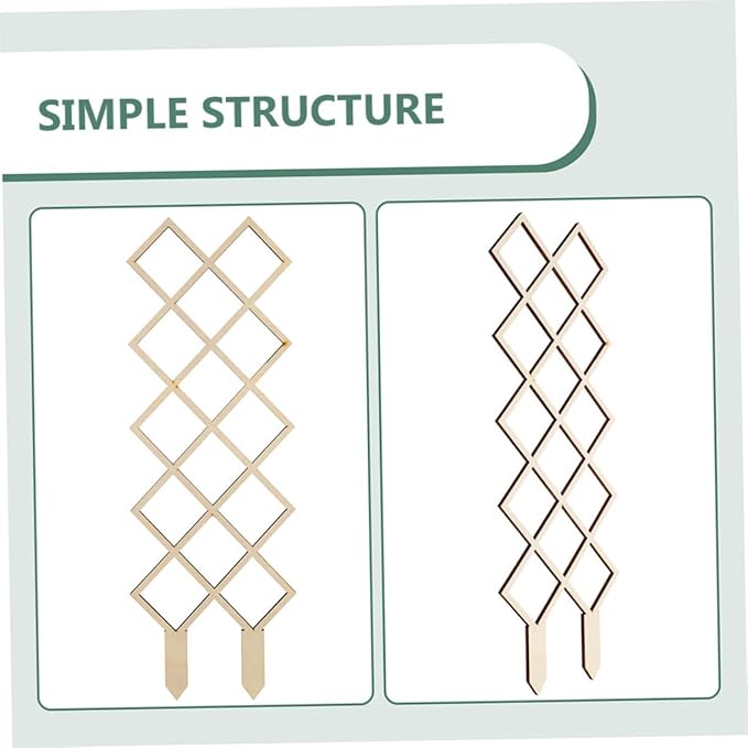 Wooden Plant Trellis Climbing Support with Elegant Honeycomb Design Indoor Garden Frame for Vines Orchids Tomatoes Easy Assembly Versatile Climbing Vegetable and Indoor Plant Stand