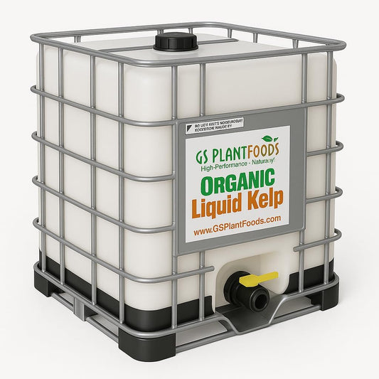 GS Plant Foods Liquid Kelp Fertilizer – Suitable for Organic Growing, OMRI Listed Seaweed Concentrate for Lawns, Gardens & Soil - 275 Gallons