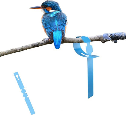 100Pcs Plant Tags Wrap Around Tree Tags Markers, Removable,Adjustable Garden Labels Plant Tags(8.27"x0.8", Blue)