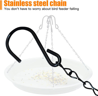 Bird Seed Catcher Tray Platforms 12" Bird Feeders Big Hanging Trays Platform can be Used for Most Feeders to Catch Dropped Seed and Shells for Outdoor Courtyard Gardens to Attract Birds (2PCS)