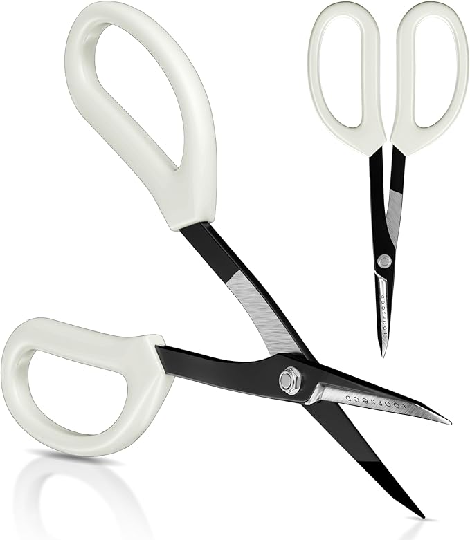 Precision Gardening Scissors Plant Trimming Pruning Shears Garden Pruners for Orchid Bonsai Hydroponic Flower Clipper Garden Snip 8 Inch Long