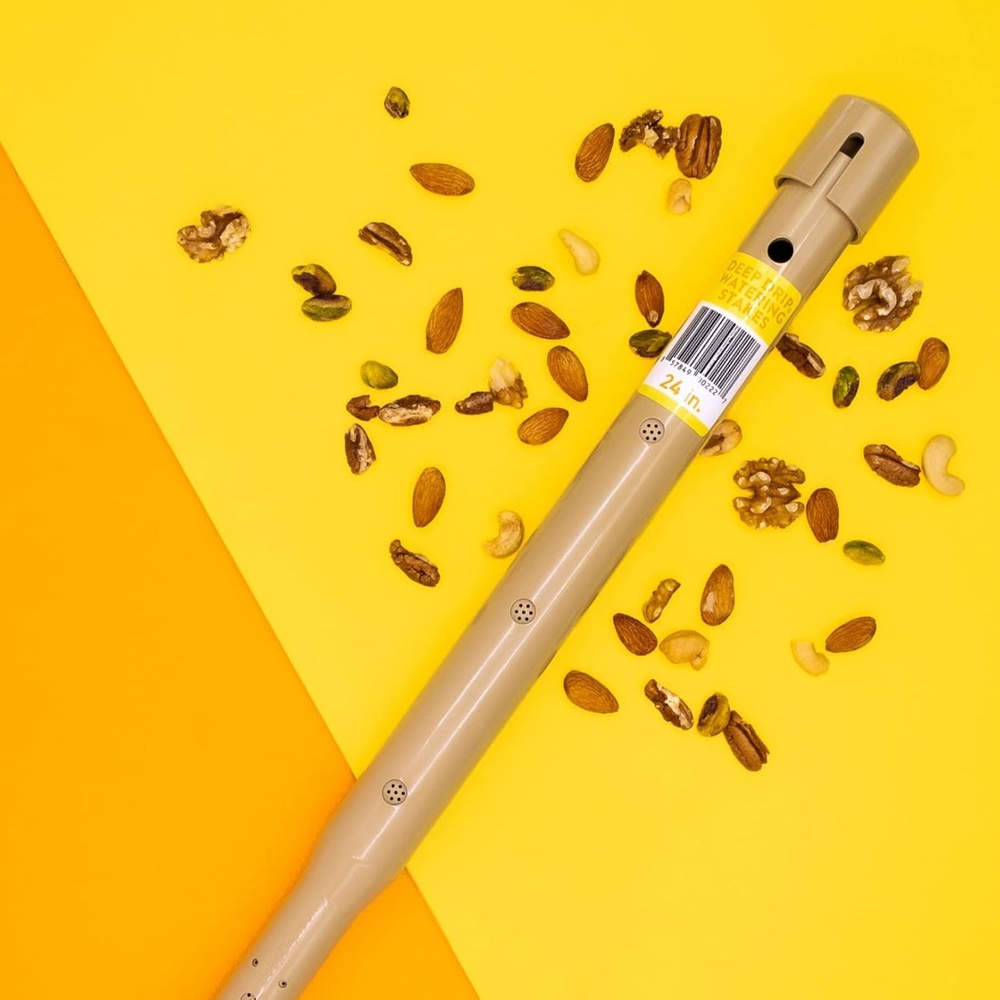 DEEP DRIP 24-inch Tree Watering Stake (3 Pack, Tan) | UV-Protected ABS Plastic Deep Root Irrigation Spike for Fruit, Flowering, Nut Trees