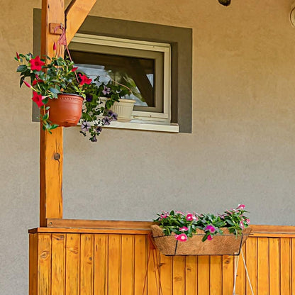 chengchuang 2pcs *24"、30"、36"、48" Coco Liner Trough,Trough Coco Fiber Replacement Liner, Coco Liners for Planters,Natural Coconut Coir Planter, Garden Flower Vegetables Pot for Window Flower Box