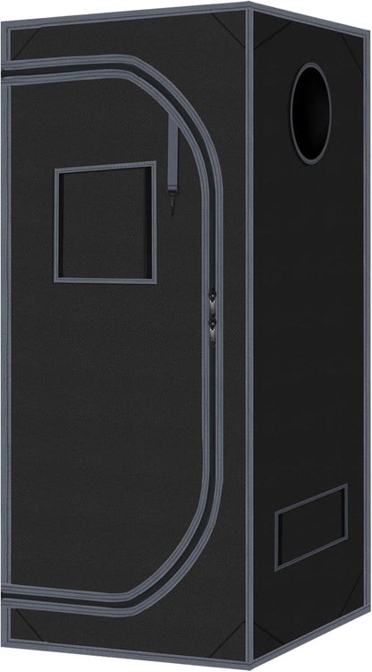 32"x32"x63" Grow Tent for Indoor Plants 600D Mylar Hydroponic High Reflective GrowTents for Plant Fruit Flower Veg Growing