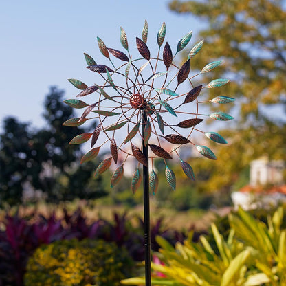 VEWOGARDEN Large Kinetic Wind Spinners Outdoor Metal Leaf Wind Sculptures & Spinners for Yard Garden Lawn Patio Decorations