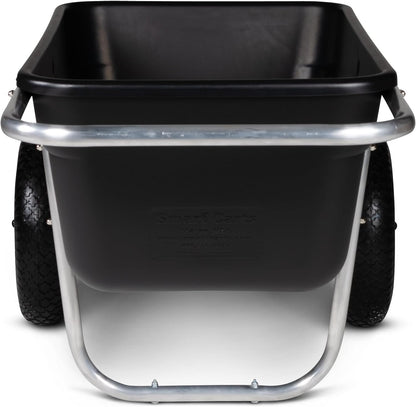 Smart Carts Premium Yard Cart - Strong, Lightweight, and Perfectly Balanced (16" Flat Free Wheels)