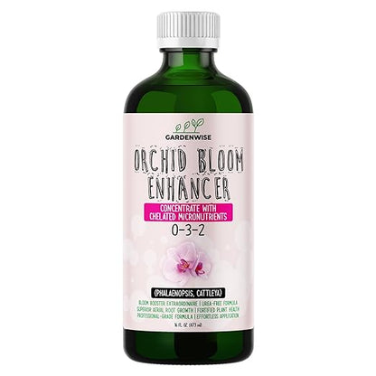 0-3-2 Giant Bloom: Orchid Bloom Enhancer - Orchid Bloom Booster Fertilizer - Orchid Food Concentrate - Chelated Nutrients for Healthy Flower & Reblooms (32 OZ), GW-05030-C-01