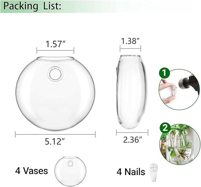 Propagation Station, Plants Terrarium, Plants Lover Gifts for Women,Plant Cutting Holder Home décor,Gifts for Women,House Warming New Home-4 Moon Shape