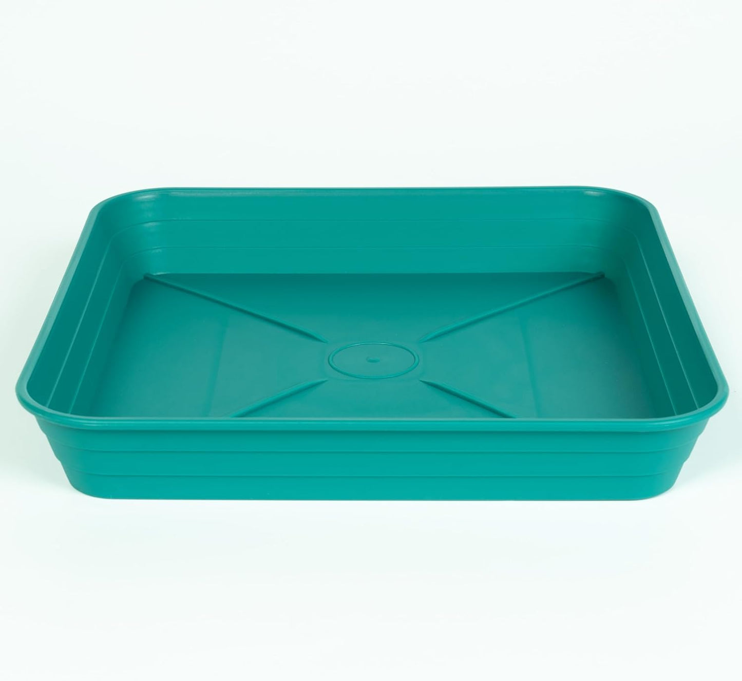 4 Pack Square Plant Saucer Tray 10 inch, 6 8 10 12 14 16 18 20 inch Heavy Duty Plastic Square Plant Saucers for Indoors Outdoor, Flower Planter Drip Trays for Pots, Seed Starting Tray