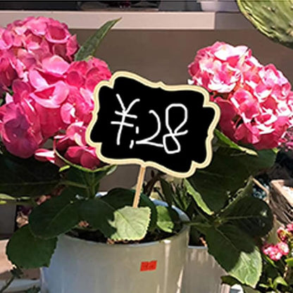 XIAN 10pcs Plant Labels, Garden Markers for Plants Outdoor, Waterproof, Reusable, Wooden, T-Shape