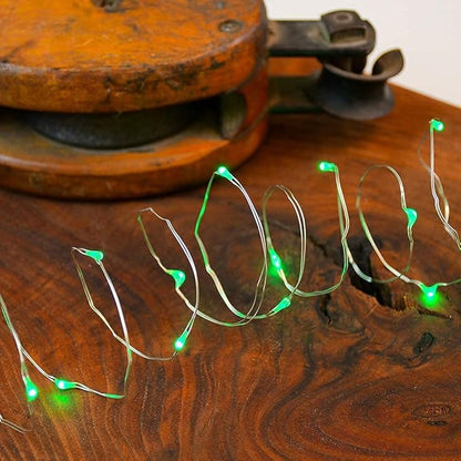 2 Pack Solar Powered Fairy String Lights Outdoor Waterproof 8 Modes Twinkle Christmas Decorations Lights, Each 33ft-100LED, 40ft-120LED, 66ft-200LED, 80ft-240LED, (Green, 66)