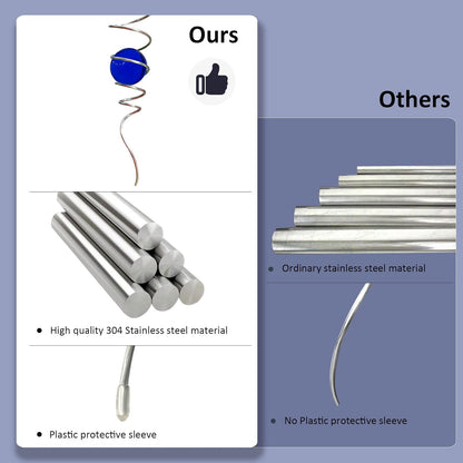 Wind Spinner Tail Gazing Ball Spiral Tail Wind Spinner Stabilizer Sun Catcher Visual Illusion in Spinning Yard Art Decor,Indoor Outdoor Garden Decoration Wind Sculptures-13 in(Dark Blue)