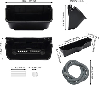 20 Pack Self Watering Wall Mounted Planter, Indoor and Outdoor Vertical Planter Wall Mounted Planter for Patio Outdoor Decor with Drainage Holes, Vertical Garden Planters for Indoor Plants- Black