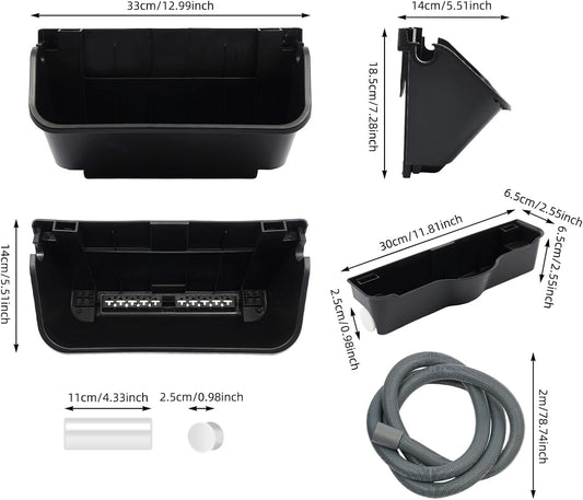 20 Pack Self Watering Wall Mounted Planter, Indoor and Outdoor Vertical Planter Wall Mounted Planter for Patio Outdoor Decor with Drainage Holes, Vertical Garden Planters for Indoor Plants- Black