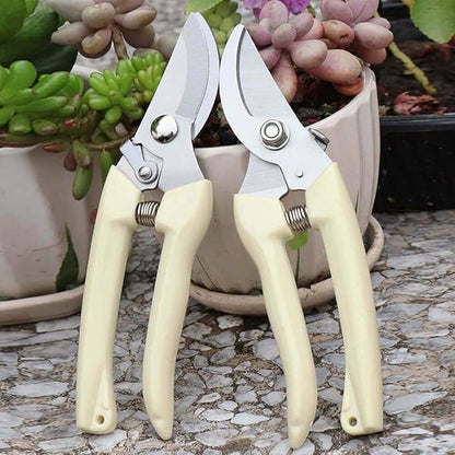 BUGUI Bypass Garden Pruning Shears - 2 Pack, Ultra Lightweight Hand Pruners Make Cut Smooth & Clean, Professional Gardening Scissors for Cutting Live Flowers, Plants, Light Branches