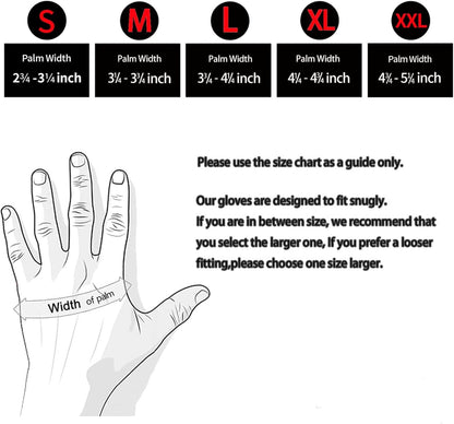 DULFINE High Performance Work Gloves For Men(3 Pairs Pack), High Dexterity Touch Screen For Multipurpose,Excellent Grip (Large)